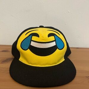 Laughing Emoji Black and Yellow Cap
